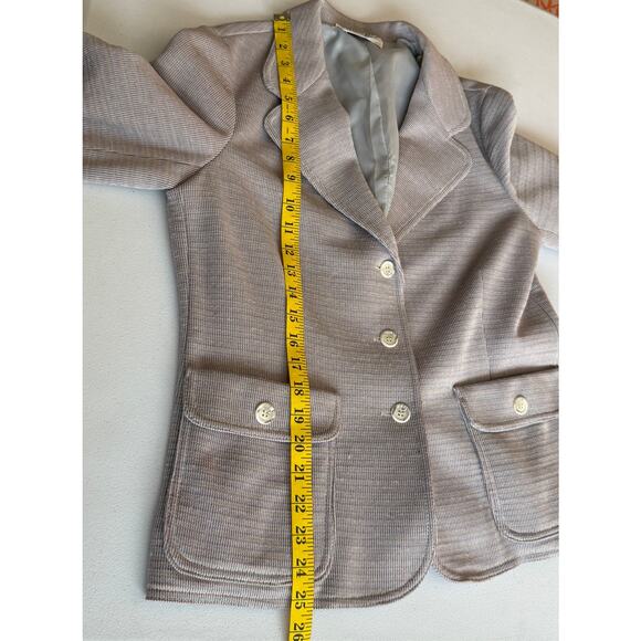 VTG Butte Knit Blazer Jacket Women Large Knit Business Cozy Neutral Minimalistic - Picture 6 of 14